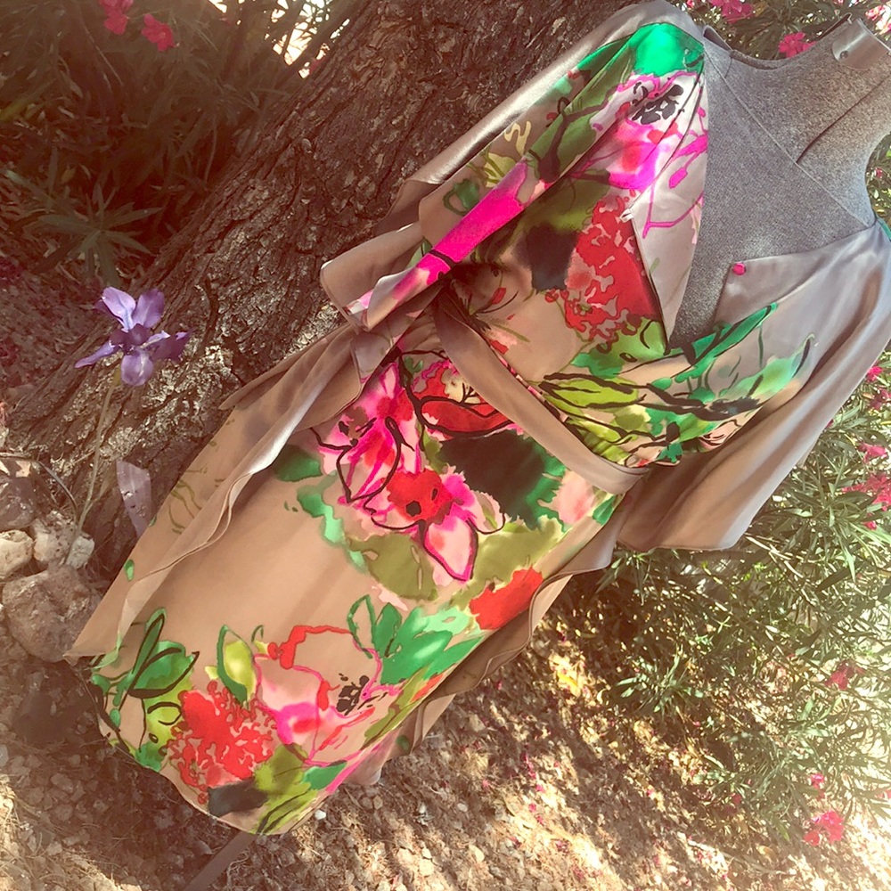 New Yoana Baraschi 100% silk Asian tunic dress